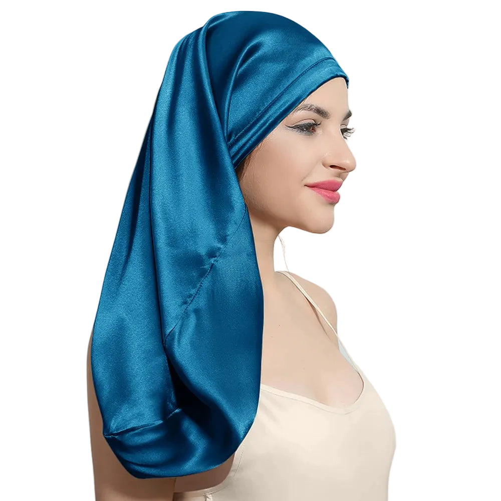 luxury mulberry silk hair cap smooth finish