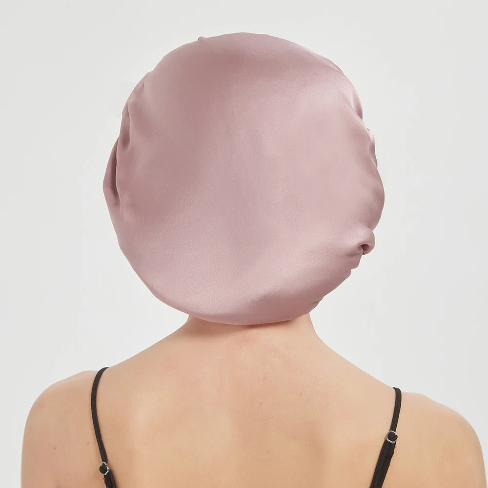 pure mulberry silk sleep bonnet smooth finish