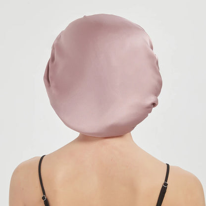 pure mulberry silk sleep bonnet smooth finish