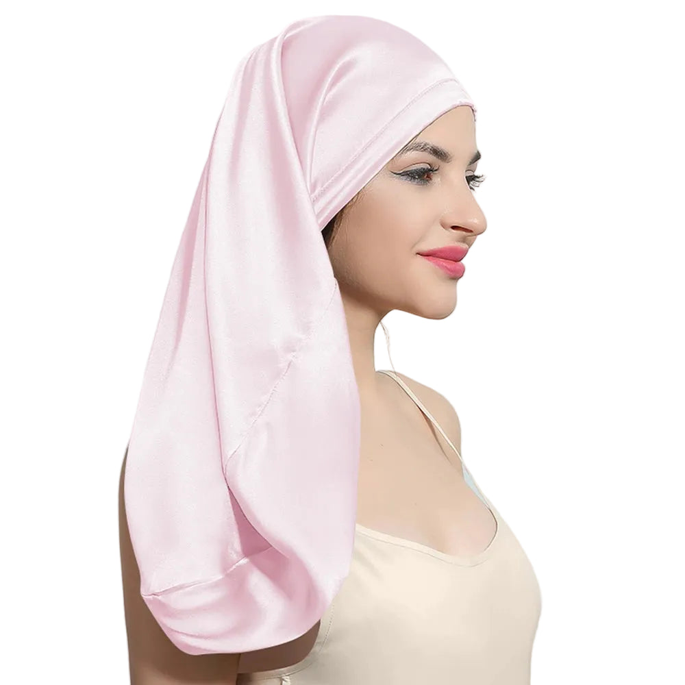 uxury mulberry silk hair cap smooth finish